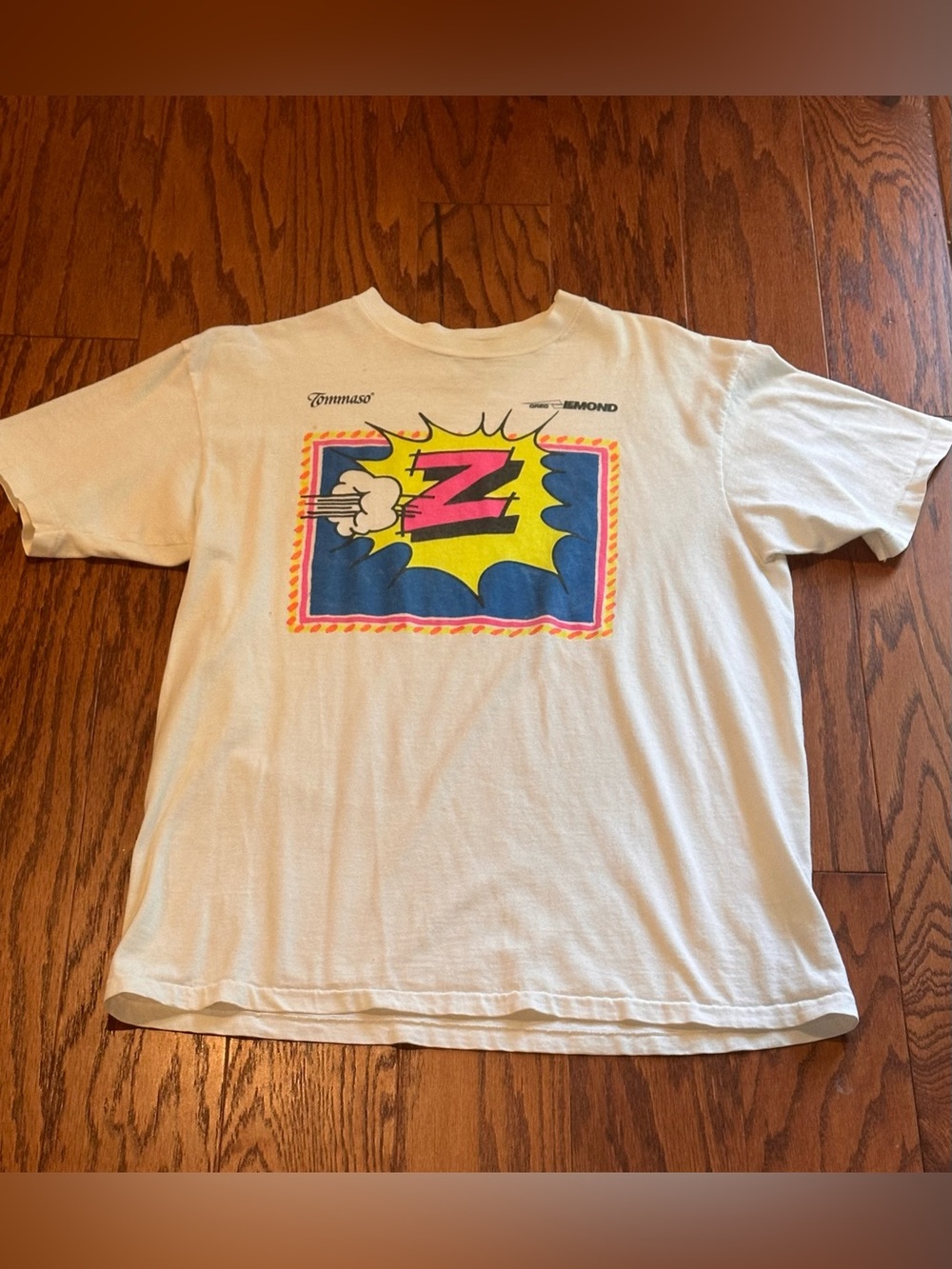 Vintage Tommaso Greg Lemond Tshirt, Size XL
